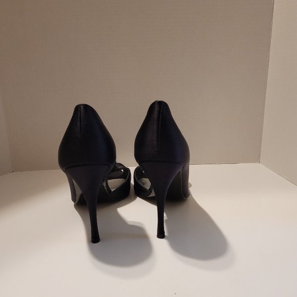 Stuart Weitzman Black Open Toe stiletto Heel-Size 10.5M - Picture 7 of 11